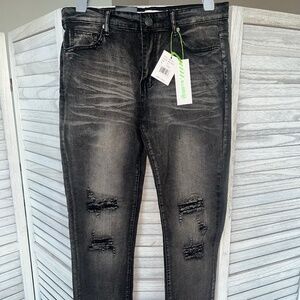 G-Star Black Faded Fitted Jeans